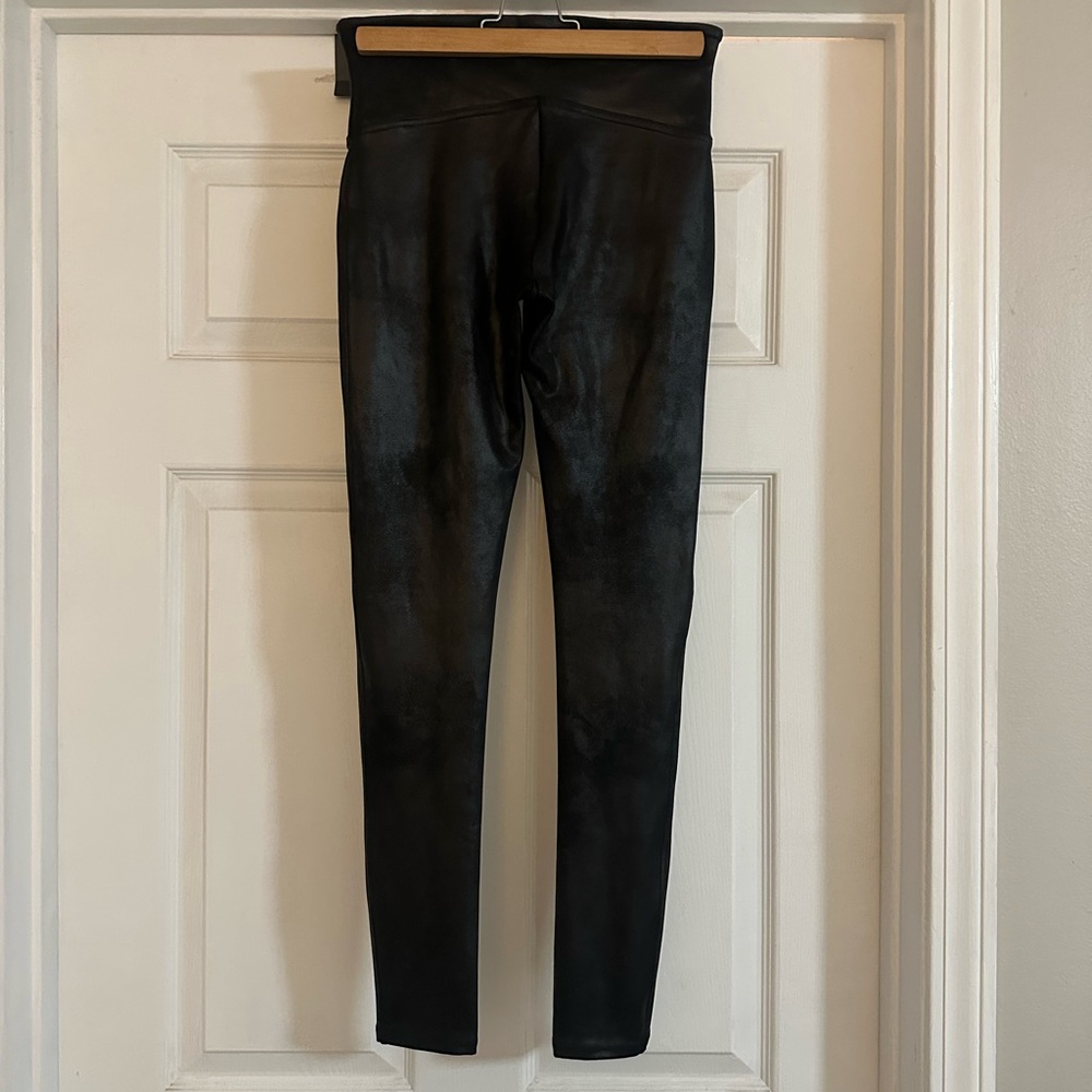 SPANX Shiny Black Leggings
